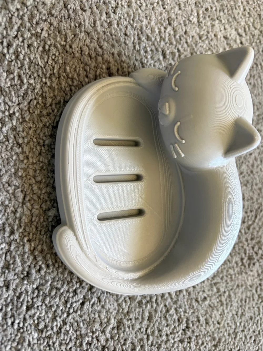 Grey Cat Soap Dish